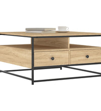 Couchtisch Sonoma-Eiche 80x80x45 cm Holzwerkstoff