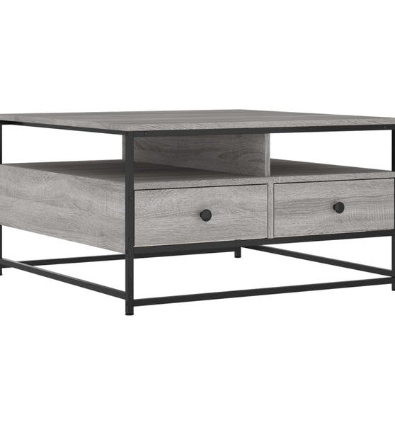 Couchtisch Grau Sonoma 80x80x45 cm Holzwerkstoff