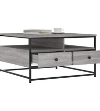 Couchtisch Grau Sonoma 80x80x45 cm Holzwerkstoff