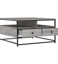 Couchtisch Grau Sonoma 80x80x45 cm Holzwerkstoff