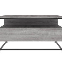 Couchtisch Grau Sonoma 80x80x45 cm Holzwerkstoff