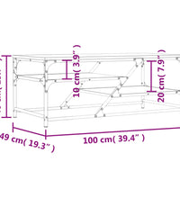 Couchtisch Sonoma-Eiche 100x49x40 cm Holzwerkstoff