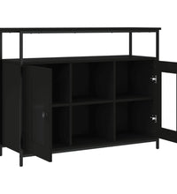 Sideboard Schwarz 100x35x80 cm Holzwerkstoff