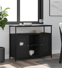 Sideboard Schwarz 100x35x80 cm Holzwerkstoff
