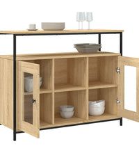 Sideboard Sonoma-Eiche 100x35x80 cm Holzwerkstoff