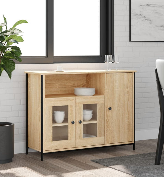 Sideboard Sonoma-Eiche 100x35x75 cm Holzwerkstoff