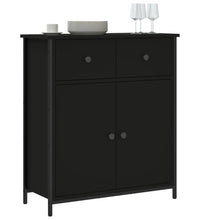 Sideboard Schwarz 70x30x80 cm Holzwerkstoff