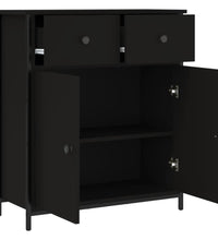 Sideboard Schwarz 70x30x80 cm Holzwerkstoff