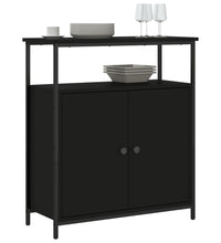 Sideboard Schwarz 70x30x80 cm Holzwerkstoff