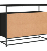 Sideboard Schwarz 100x35x80 cm Holzwerkstoff