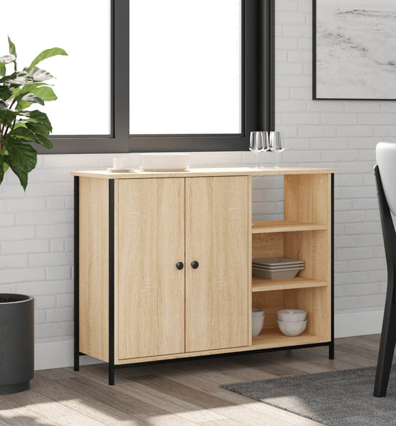 Sideboard Sonoma-Eiche 100x33x75 cm Holzwerkstoff