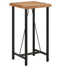 Bartisch 55x55x107 cm Massivholz Akazie und Eisen