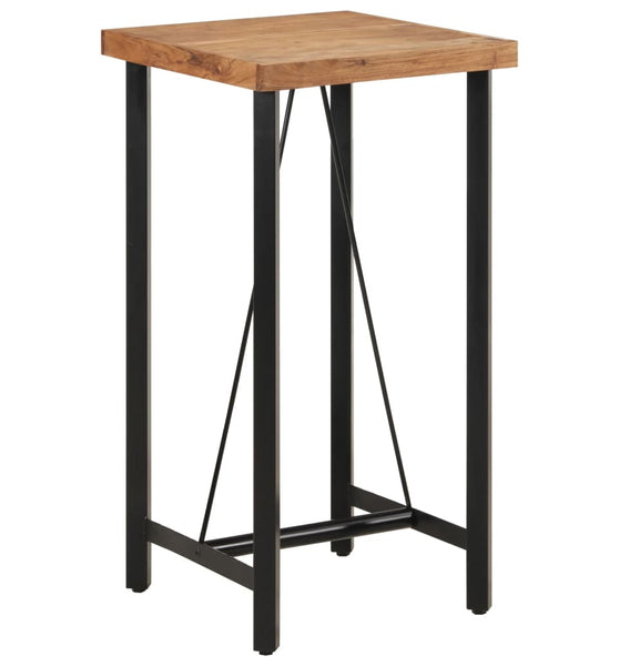Bartisch 55x55x107 cm Massivholz Akazie und Eisen