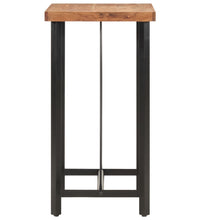 Bartisch 55x55x107 cm Massivholz Akazie und Eisen