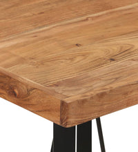 Bartisch 55x55x107 cm Massivholz Akazie und Eisen
