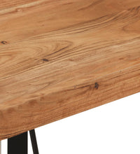 Bartisch 55x55x107 cm Massivholz Akazie und Eisen