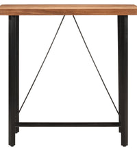 Bartisch 110x55x107 cm Massivholz Akazie und Eisen