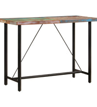 Bartisch 150x70x107 cm Altholz Massiv und Eisen