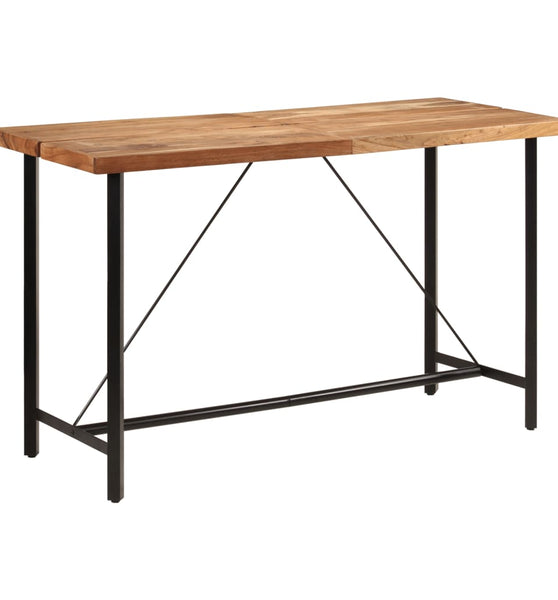Bartisch 180x70x107 cm Massivholz Akazie und Eisen