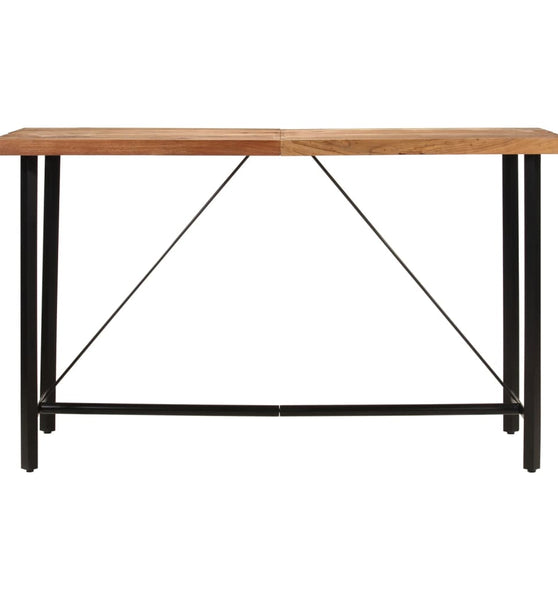 Bartisch 180x70x107 cm Massivholz Akazie und Eisen