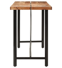 Bartisch 180x70x107 cm Massivholz Akazie und Eisen