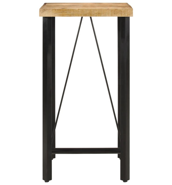 Bartisch 55x55x107 cm Massivholz Mango und Eisen