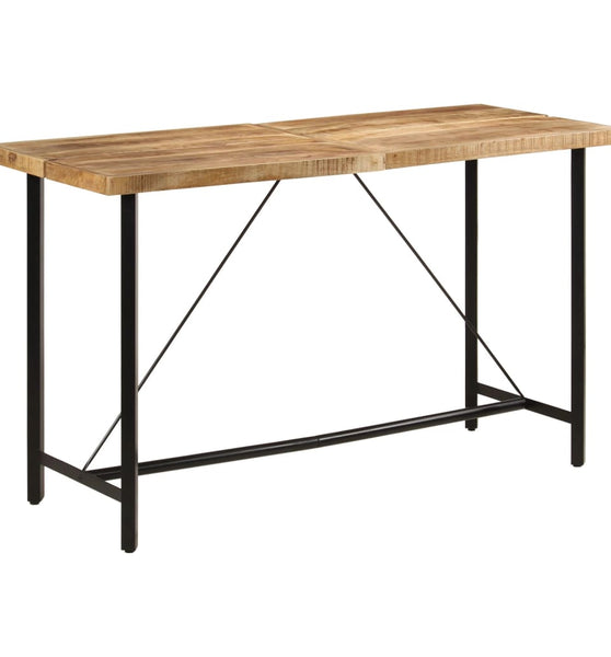 Bartisch 180x70x107 cm Massivholz Mango und Eisen
