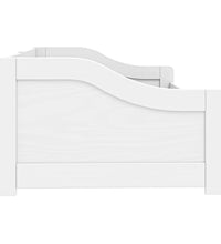 Tagesbett mit 2 Schubladen IRUN Weiß 90x200cm Massivholz Kiefer