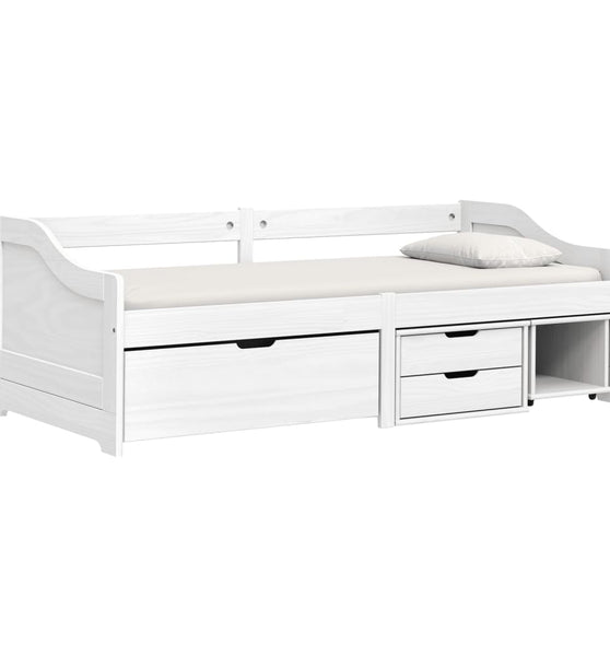 Tagesbett mit 3 Schubladen IRUN Weiß 90x200cm Massivholz Kiefer