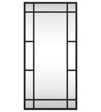 Wandspiegel Schwarz 30x60 cm Rechteckig Eisen