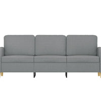 3-Sitzer-Sofa Hellgrau 180 cm Stoff