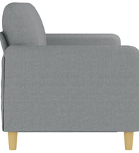 3-Sitzer-Sofa Hellgrau 180 cm Stoff