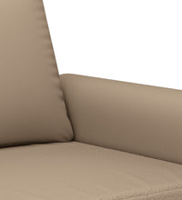 2-Sitzer-Sofa Cappuccino-Braun 140 cm Kunstleder