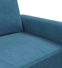 2-Sitzer-Sofa Blau 140 cm Samt