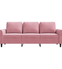 3-Sitzer-Sofa Rosa 180 cm Samt