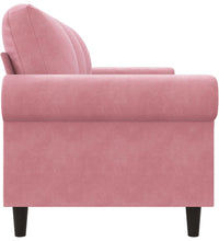 3-Sitzer-Sofa Rosa 180 cm Samt