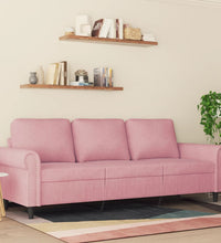 3-Sitzer-Sofa Rosa 180 cm Samt