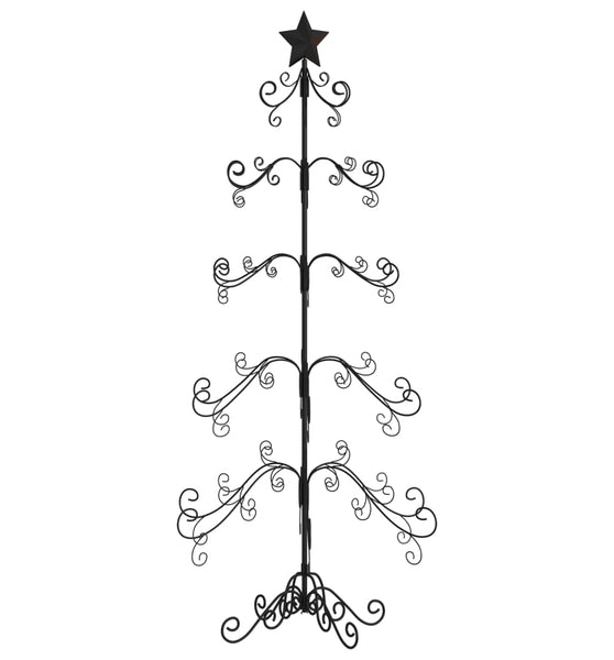 Metall-Weihnachtsbaum für Dekorationen Schwarz 150 cm