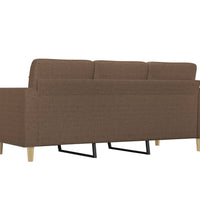 3-Sitzer-Sofa Braun 180 cm Stoff