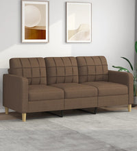 3-Sitzer-Sofa Braun 180 cm Stoff