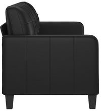 3-Sitzer-Sofa Schwarz 180 cm Kunstleder