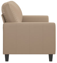 2-Sitzer-Sofa Cappuccino-Braun 120 cm Kunstleder
