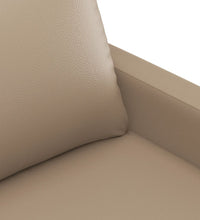 2-Sitzer-Sofa Cappuccino-Braun 120 cm Kunstleder