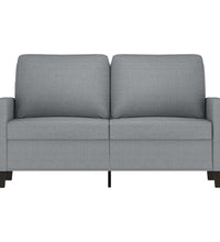2-Sitzer-Sofa Hellgrau 120 cm Stoff