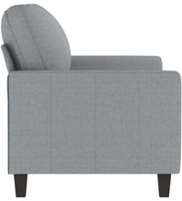 2-Sitzer-Sofa Hellgrau 120 cm Stoff