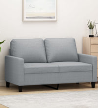 2-Sitzer-Sofa Hellgrau 120 cm Stoff