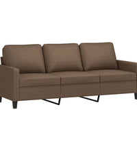 3-Sitzer-Sofa Braun 180 cm Stoff
