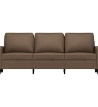 3-Sitzer-Sofa Braun 180 cm Stoff