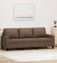 3-Sitzer-Sofa Braun 180 cm Stoff