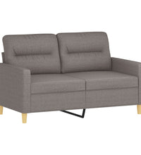 2-Sitzer-Sofa Taupe 120 cm Stoff